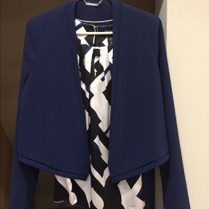 Royal blue, cropped blazer